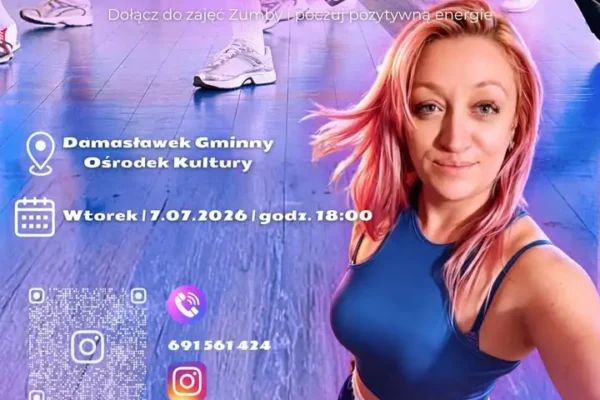 Nowy cykl zajęć ZUMBY w GOK Damasławek – start dziś o 18:00