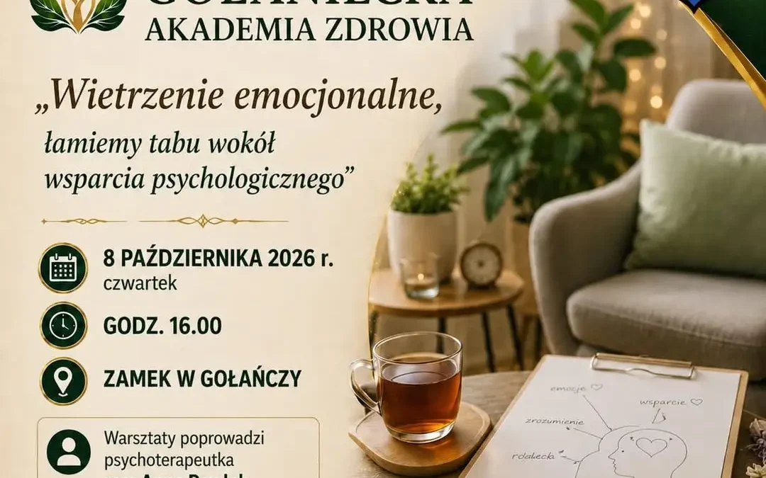 Gołaniecka Akademia Zdrowia zaprasza na warsztaty o wsparciu psychologicznym