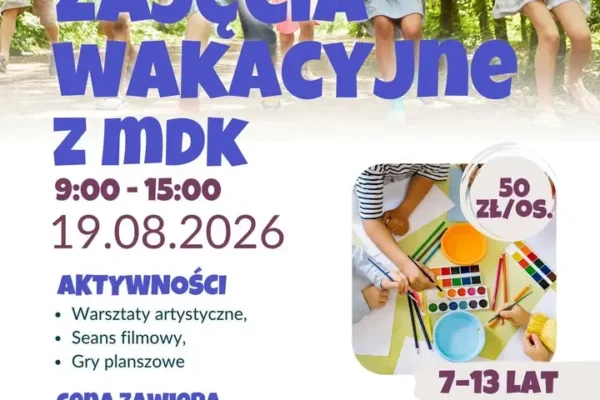 Wakacyjne warsztaty w MDK Wągrowiec – dzień pełen przygód dla dzieci