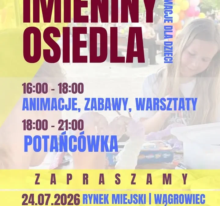 Imieniny Osiedla na Rynku w Wągrowcu – zabawa i potańcówka 24 lipca