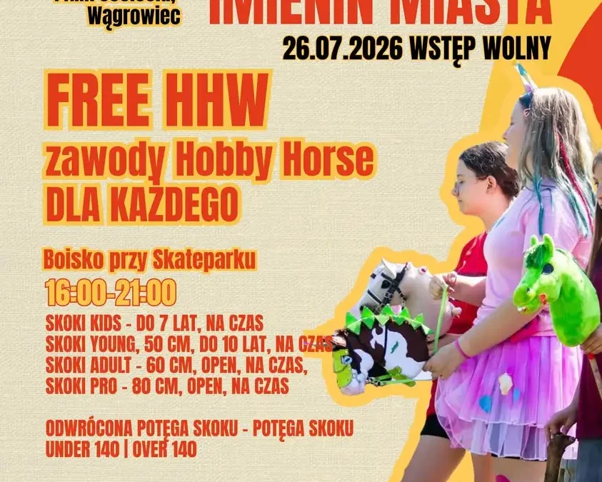 Zawody Hobby Horse podczas Imienin Miasta w Wągrowcu