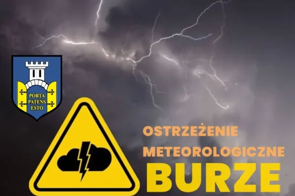 Ostrzeżenie II stopnia przed burzami dla powiatu wągrowieckiego – noc z piątku na sobotę