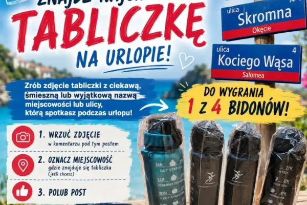 Konkurs fotograficzny w Golinie: wygraj bidon, pokazując nietypowe nazwy miejscowości