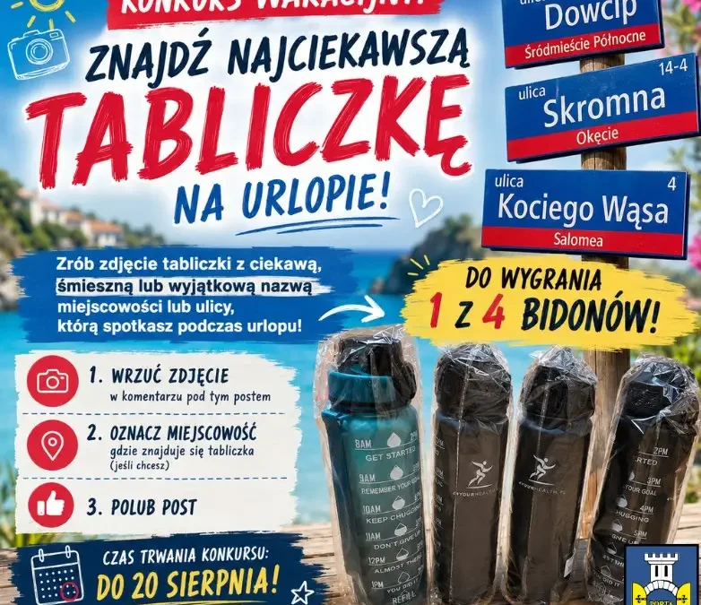 Konkurs fotograficzny w Golinie: wygraj bidon, pokazując nietypowe nazwy miejscowości