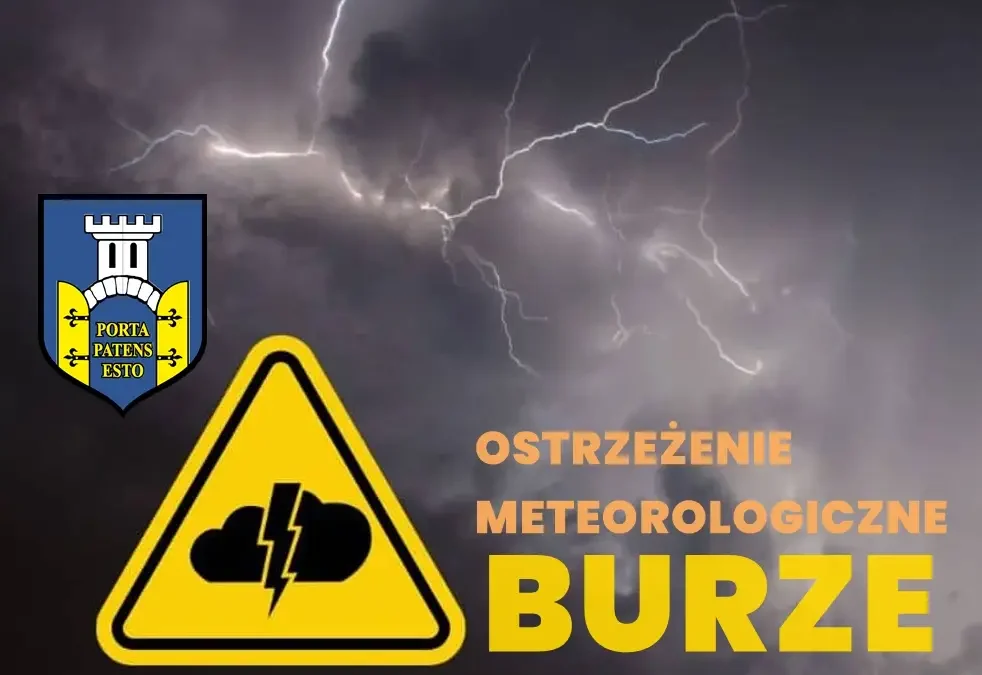 Ostrzeżenie IMGW: Burze z gradem i silnym wiatrem nad Wielkopolską