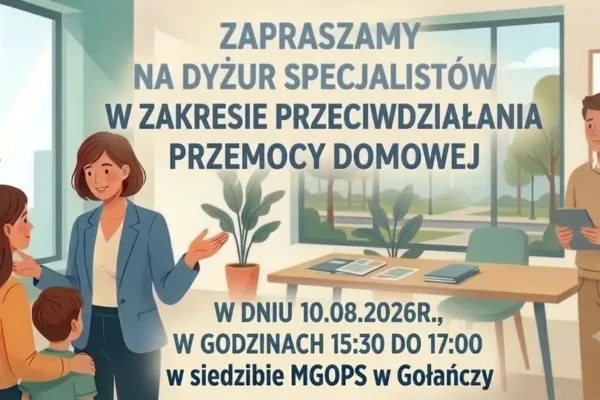 Bezpłatne porady specjalistów w Punkcie Informacyjno-Konsultacyjnym w Gołańczy