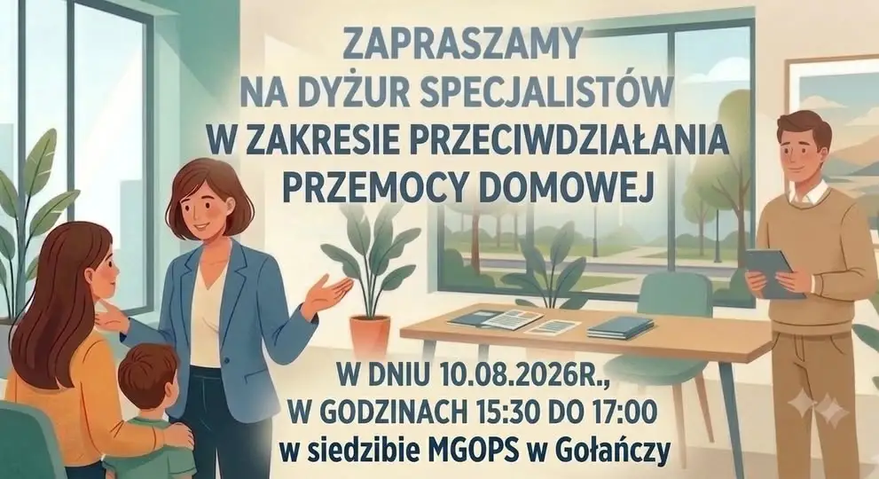 Bezpłatne porady specjalistów w Punkcie Informacyjno-Konsultacyjnym w Gołańczy