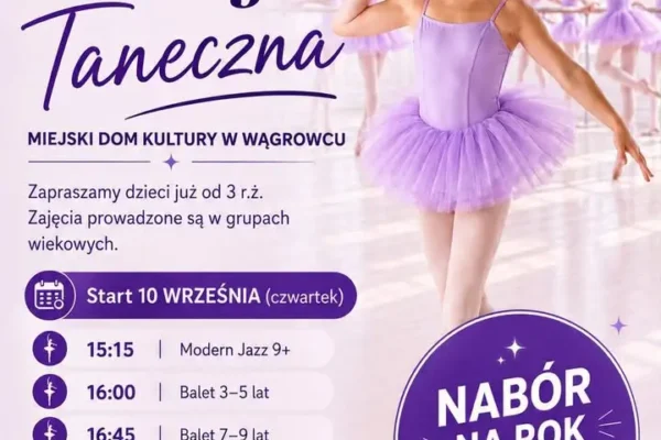 Zapisy na zajęcia taneczne w Wągrowcu – start 10 września