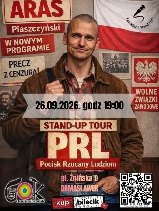 Jesień pełna wrażeń w GOK Damasławek: stand-up, kabaret, koncerty