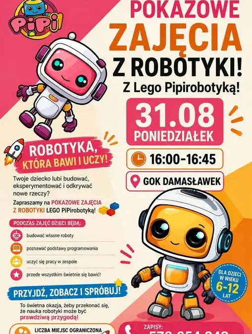 Nowy sezon zajęć w GOK Damasławek – od robotyki po zumbę