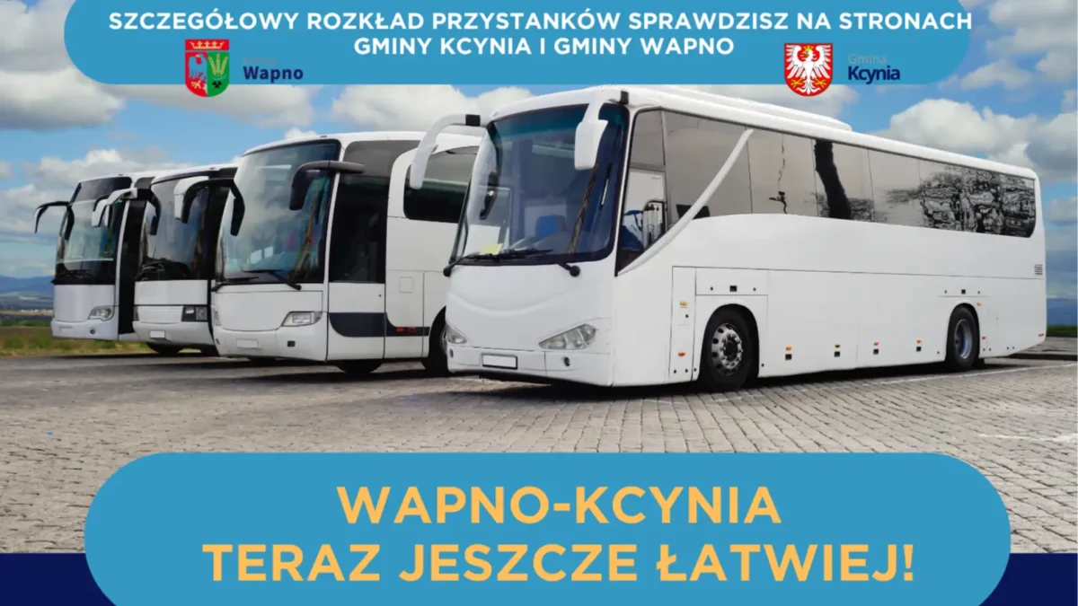 Nowe połączenie autobusowe Kcynia – Wapno od września 2026