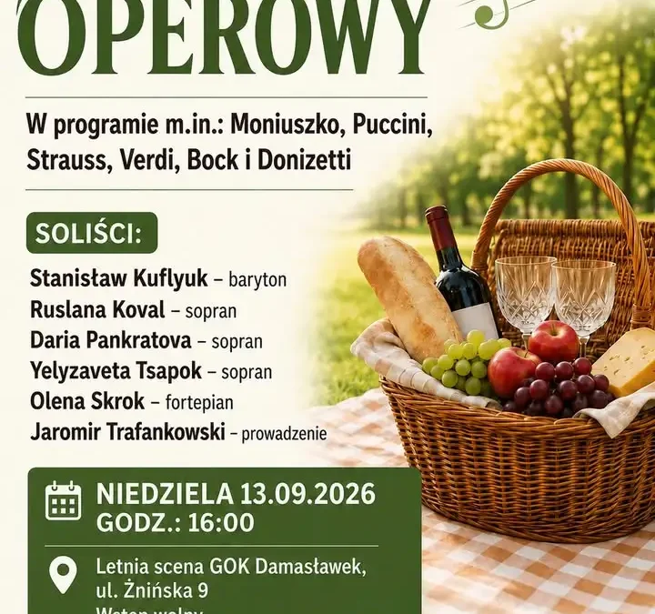 Piknik operowy w Damasławku – niedziela z muzyką klasyczną