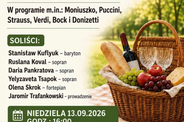 Piknik Operowy w Damasławku – zmiana miejsca, koncert już w niedzielę