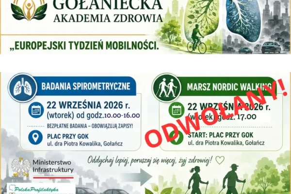 Bezpłatne badania spirometryczne w Gołańczy – zapisy trwają