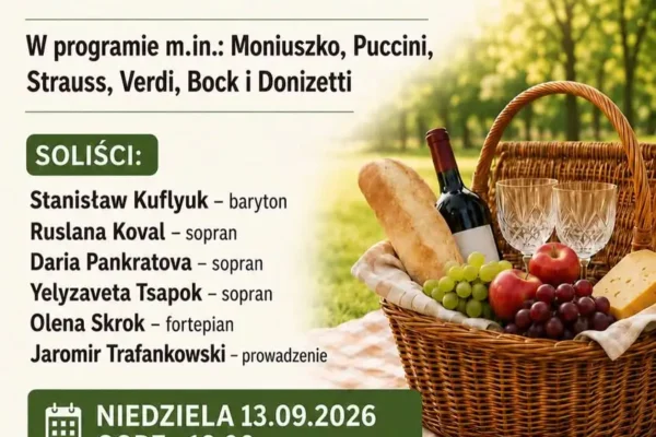 Piknik Operowy w Damasławku – muzyka, elegancja i piknikowe smaki już w niedzielę