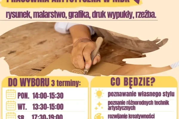 MDK Wągrowiec otwiera nabór na zajęcia artystyczne dla młodzieży 14+
