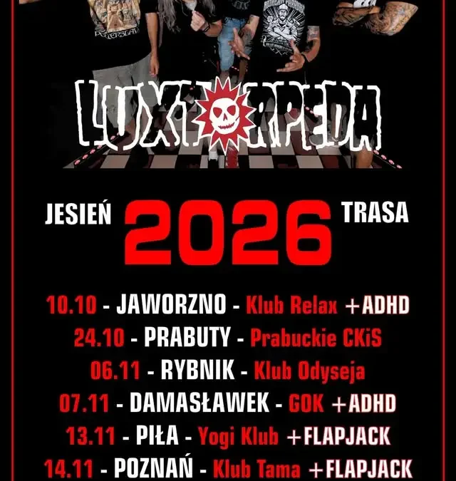 Luxtorpeda rusza w jesienną trasę koncertową – zagra także w Damasławku