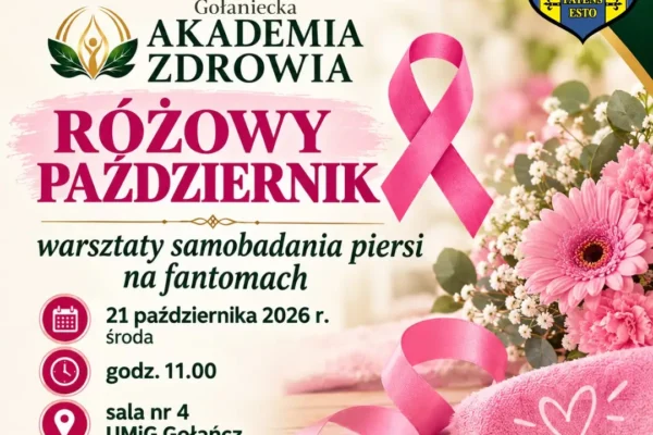 Gołaniecka Akademia Zdrowia zaprasza na warsztaty samobadania piersi