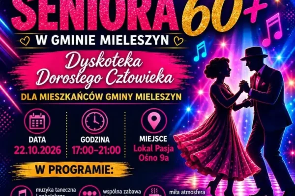 Dzień Seniora w Gminie Mieleszyn – zaproszenie na wspólną zabawę