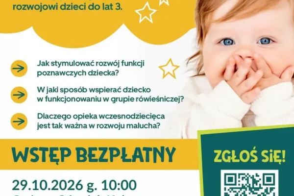 Bezpłatne warsztaty o rozwoju dzieci do lat 3 w Damasławku