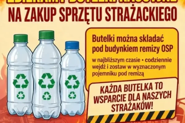 OSP Wapno zbiera butelki na rzecz jednostki – włącz się w akcję!