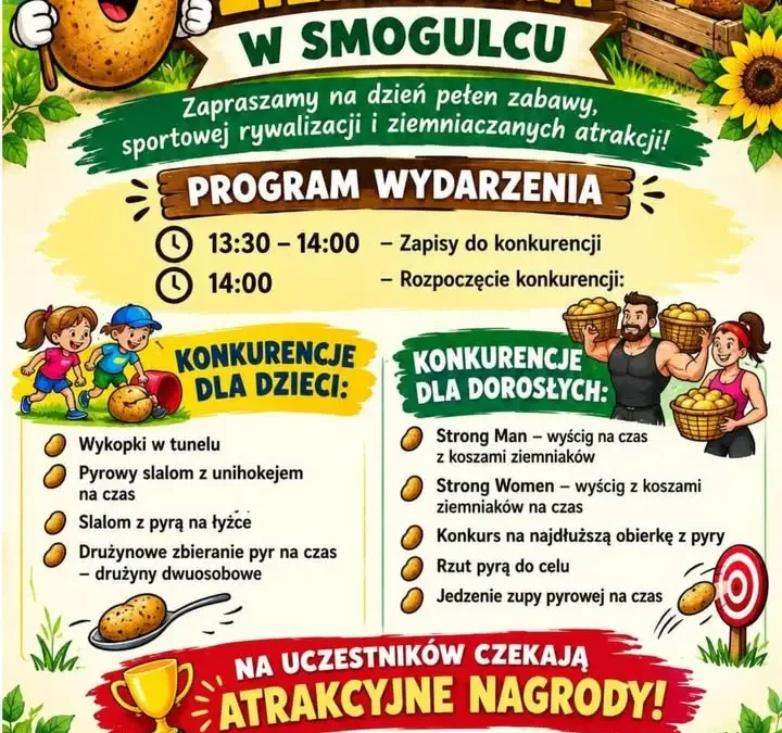 Święto ziemniaka w Smogulcu – marsz nordic walking i konkursy z pyrą