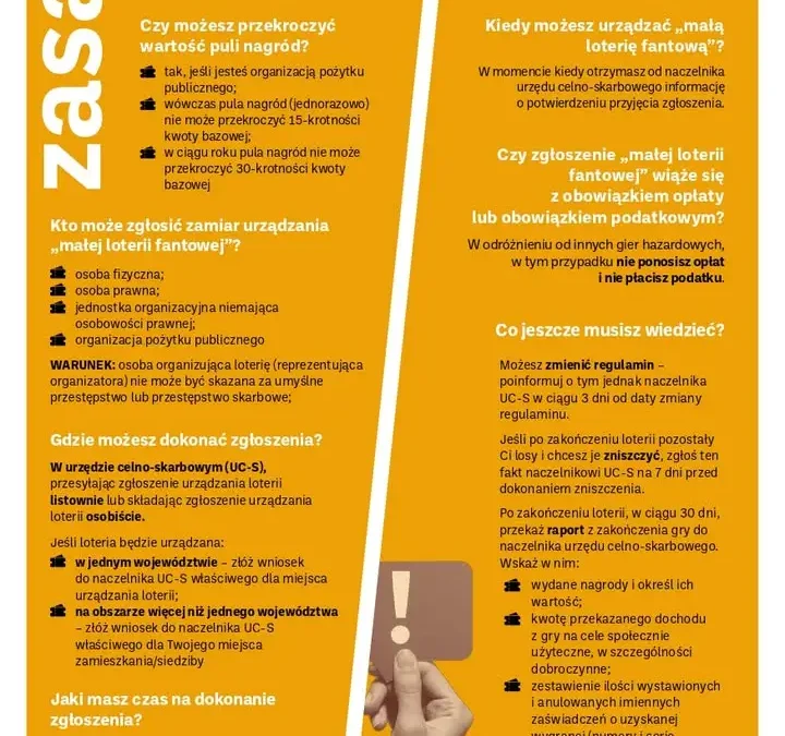 Mała loteria fantowa – jakie obowiązki podatkowe? Wyjaśnia Urząd Skarbowy w Wągrowcu