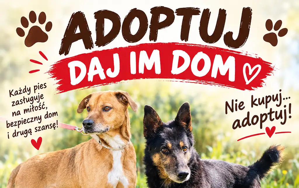 Gmina Damasławek zachęca do adopcji psów ze schroniska w Rybowie