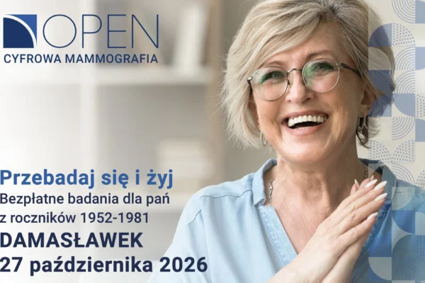 Bezpłatne badania mammograficzne w Damasławku – 27 października 2026